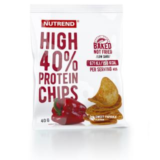 Nutrend High Protein Chips 40 g Příchuť: sladká paprika
