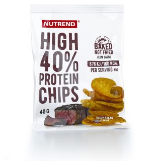 Nutrend High Protein Chips 40 g Příchuť: šťavnatý stejk