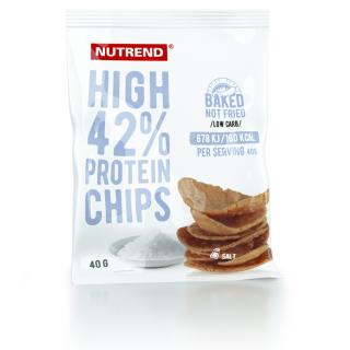 Nutrend High Protein Chips 40 g Příchuť: sůl