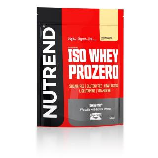 Nutrend Iso Whey PROZero 500 g Příchuť: vanilkový pudink