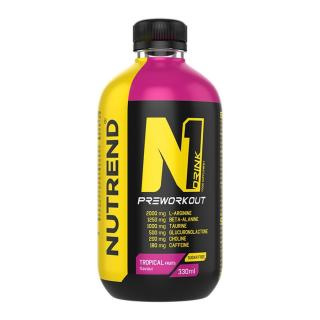 Nutrend N1 Drink Preworkout 330 ml Příchuť: tropické ovoce