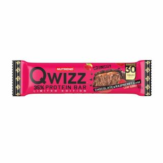 Nutrend Qwizz protein bar 60 g Příchuť: čokoláda-malina