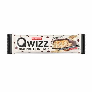 Nutrend Qwizz protein bar 60 g Příchuť: cookies-cream