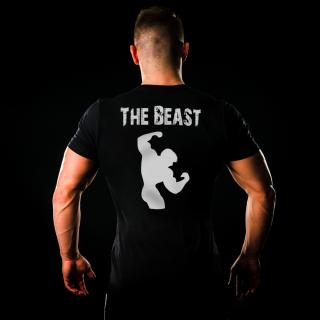 Pánské Tričko Gymtime - The Beast Velikost: 3XL, Barva: Černá