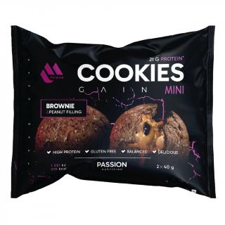 Passion MPower Cookie Gain Mini 2x40g Brownie Náplň: arašídová