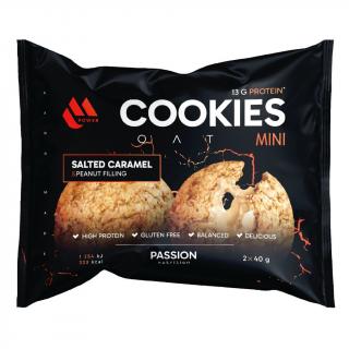 Passion Oat MPower Cookie Gain Mini 2x40g Slaný karamel Náplň: arašídová