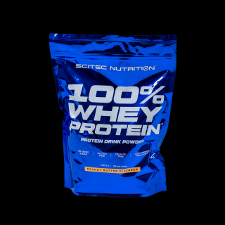 Scitec Nutrition 100% Whey Protein 1000 g Příchuť: arašídové máslo