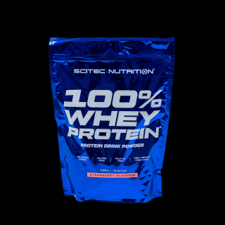 Scitec Nutrition 100% Whey Protein 1000 g Příchuť: jahoda