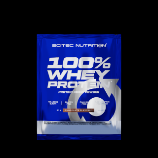 Scitec Nutrition 100% Whey Protein 30 g Příchuť: cookies-cream