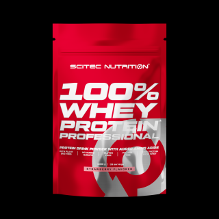 Scitec Nutrition 100% Whey Protein Professional 1000 g Příchuť: jahoda