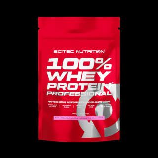 Scitec Nutrition 100% Whey Protein Professional 500 g Příchuť: jahoda-bílá čokoláda