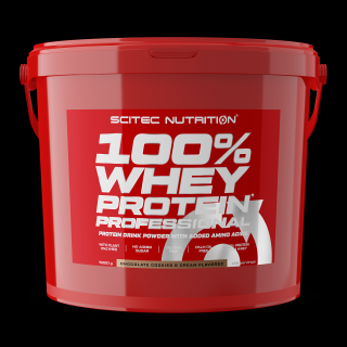 Scitec Nutrition 100% Whey Protein Professional 5000 g Příchuť: čokoláda-cookies