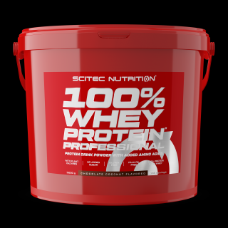 Scitec Nutrition 100% Whey Protein Professional 5000 g Příchuť: čokoláda-kokos