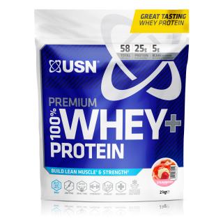 USN 100% Premium Whey Protein 2000 g Příchuť: jahoda