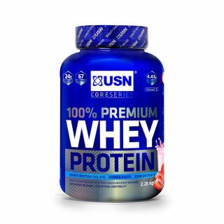 USN 100% Whey Protein Premium 2280 g Příchuť: jahoda-smetana