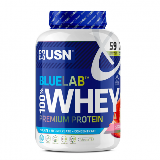USN Bluelab 100% Whey Premium Protein 2000 g Příchuť: jahoda