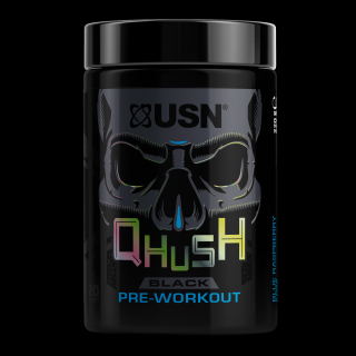 USN Qhush Black Pre - Workout 220 g Příchuť: modrá malina