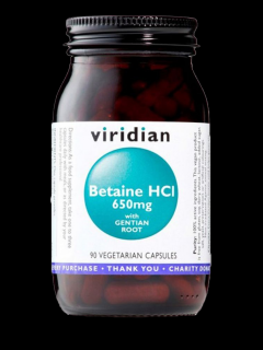 Viridian Betaine HCI 650 mg 90 cps