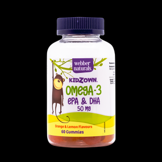 Webber Naturals Kidzown Omega-3 EPA & DHA 60 gummies