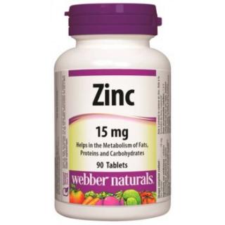 Webber Naturals Zinc 15 mg 90 tbl
