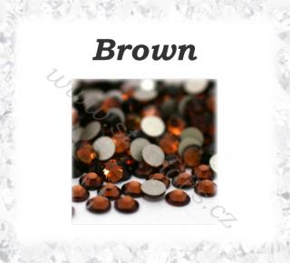 Broušené kamínky Brown SS6, 20ks (Broušené kamínky Swarovski čokoládové)