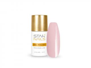 Gel lak Mini Star 157, 5ml - MINNEAPOLIS (Barevný - světle růžový pastelový gel lak pro UV, LED a CCFL lampy)