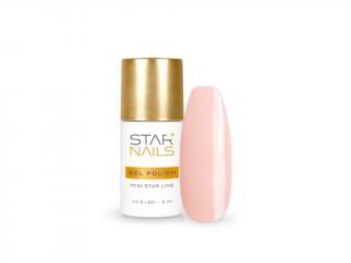 Gel lak Mini Star 28, 5ml - TULSA (Světle růžový makeup gel lak pro UV, LED a CCFL lampy)