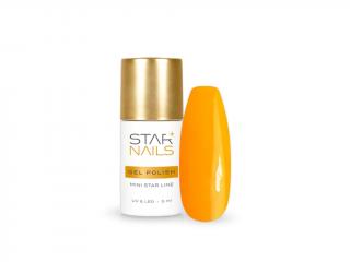 Gel lak Mini Star 52, 5ml - PASADENA (Barevný - neonový oranžový gel lak pro UV, LED a CCFL lampy)
