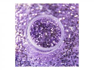 Glitter ELEGANCE fialový, třpytivý - G287 (Zdobení na nehty - třpytivé glitry)