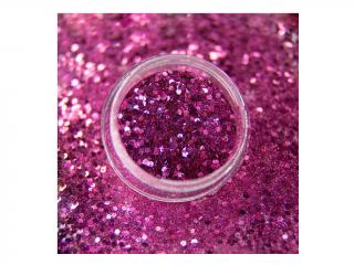 Glitter ELEGANCE růžový, třpytivý - G282 (Zdobení na nehty - třpytivé glitry)