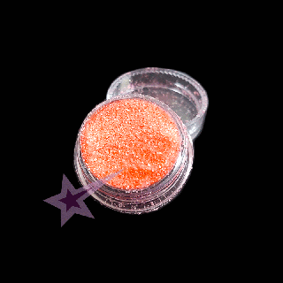 Glitter metalický efekt oranžový - G58 (Glitter na nehty s metalickým (kovovým) efektem)