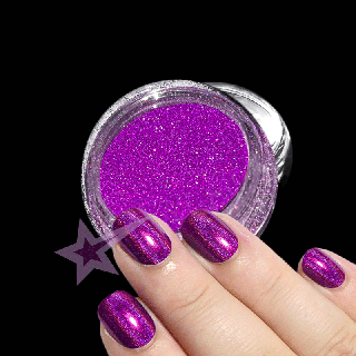 Leštící holografický jemný glitter fialový č.126 (Pigment na nehty, holografický pigment glitter)