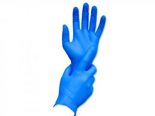 Nitrilové rukavice, bez latexu, modré (L) - 50 párů (Rukavice bez latexu)