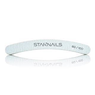 Pilník na nehty STARNAILS BANÁN 80/100, 25 ks (Pilník na gelové, akrylové a přírodní nehty)
