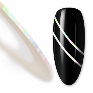 Samolepící zdobící páska na nehty Unicorn - 1 mm (Zdobící - glitrová samolepící páska na nehty)