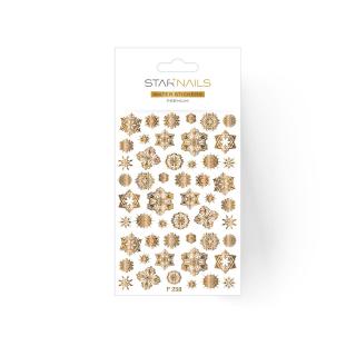 STARNAILS 2D vodolepky/obtisky PREMIUM - F258 gold
