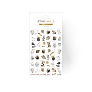Starnails 2D vodolepky/obtisky PREMIUM - J311