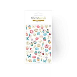 Starnails 2D vodolepky/obtisky PREMIUM - J341