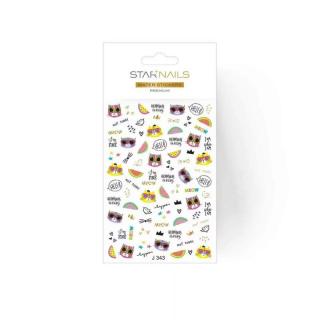 Starnails 2D vodolepky/obtisky PREMIUM - J343