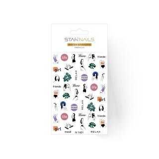 STARNAILS 2D vodolepky/obtisky PREMIUM - N1401