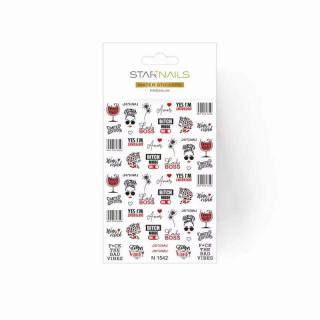 Starnails 2D vodolepky/obtisky PREMIUM - N1542