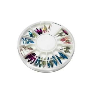 Starnails 3D ozdoby na nehty – mix podlouhlých zirkonů 01
