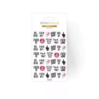 Starnails 3D vodolepky/obtisky PREMIUM - B314
