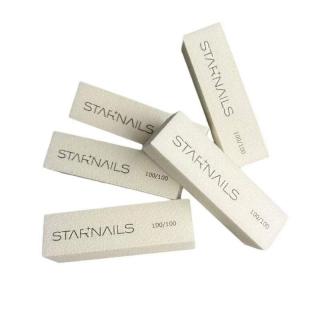 Starnails Brusný blok na nehty STARNAILS Premium - 100/100, 5 ks