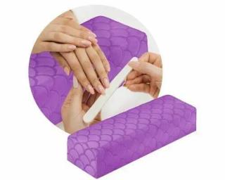 Starnails Manikúrní podložka Mermaid - textil, fialová, prošívaná