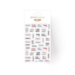 Starnails Nálepky na nehty 2D Premium - samolepky SN21