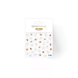 Starnails Nálepky na nehty 3D Premium - samolepky R48