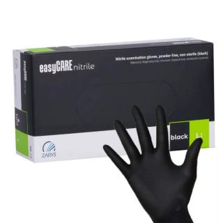 Starnails Nitrilové rukavice bez latexu, černé (L) - 50 párů
