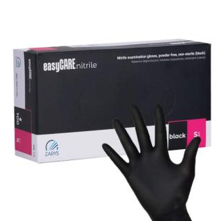 Starnails Nitrilové rukavice bez latexu, černé (S) - 50 párů