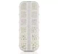 Starnails Perly na nehty - White Gold, 6 velikostí